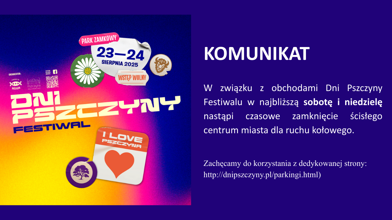 W weekend zamknięte centrum Pszczyny